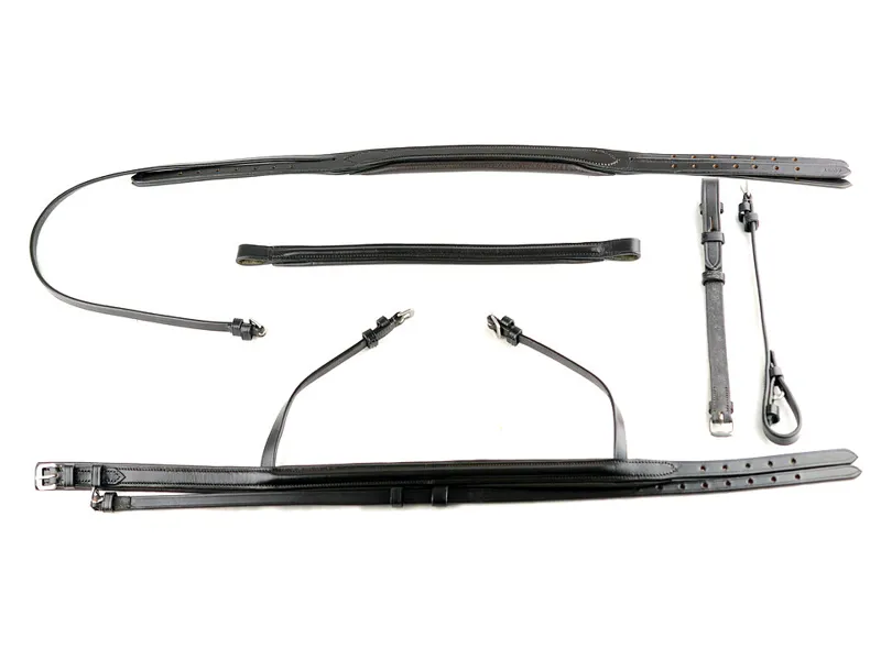 Dever Ascot Comfort 5/8In Flash Bridle Black-3